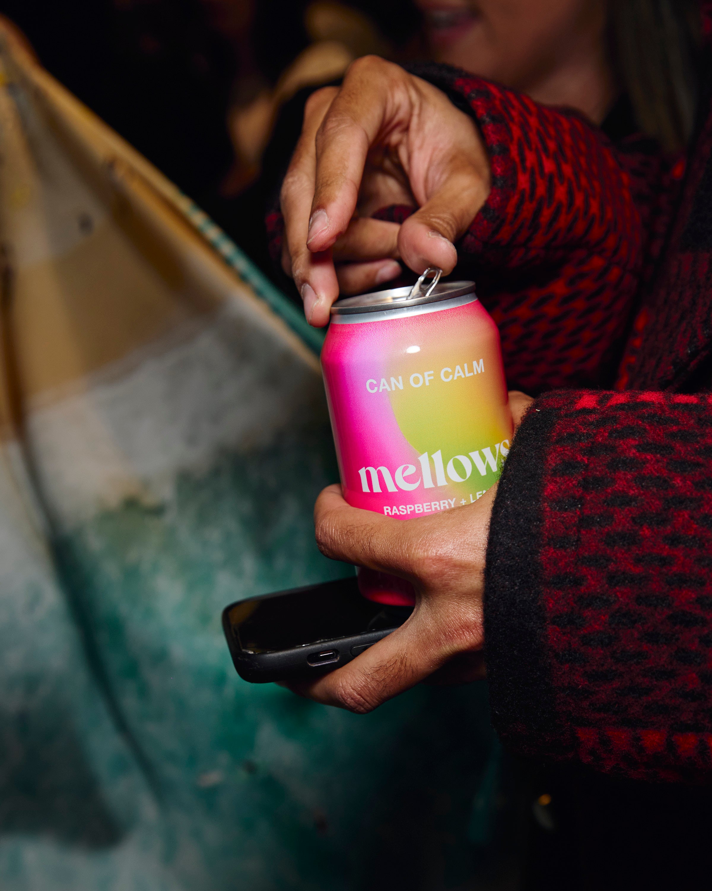 Raspberry & Lemon - Functional Sparkling Water - Can Of Calm - Mellows